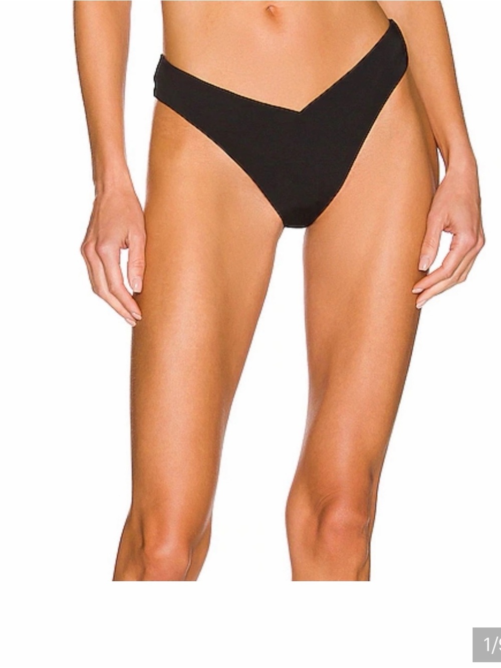 WeWoreWhat Black High-Cut Delilah Bikini Bottom